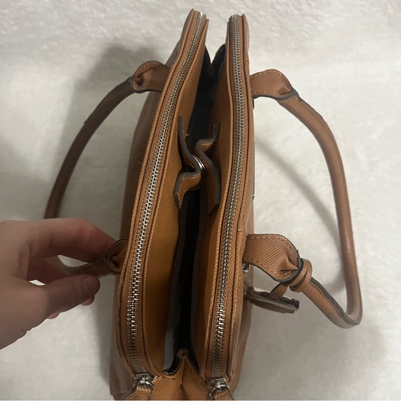 Kenneth Cole Reaction Melanie double handle purse brown - Picture 7 of 14